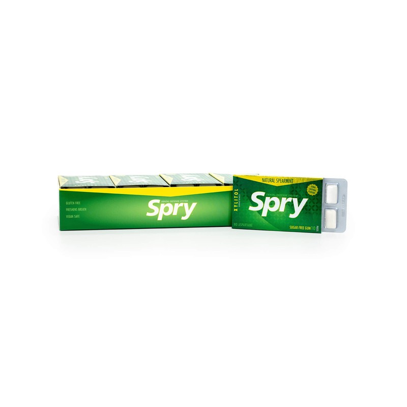 Spry Fresh Natural Xylitol Chewing Gum Dental Defense System -
