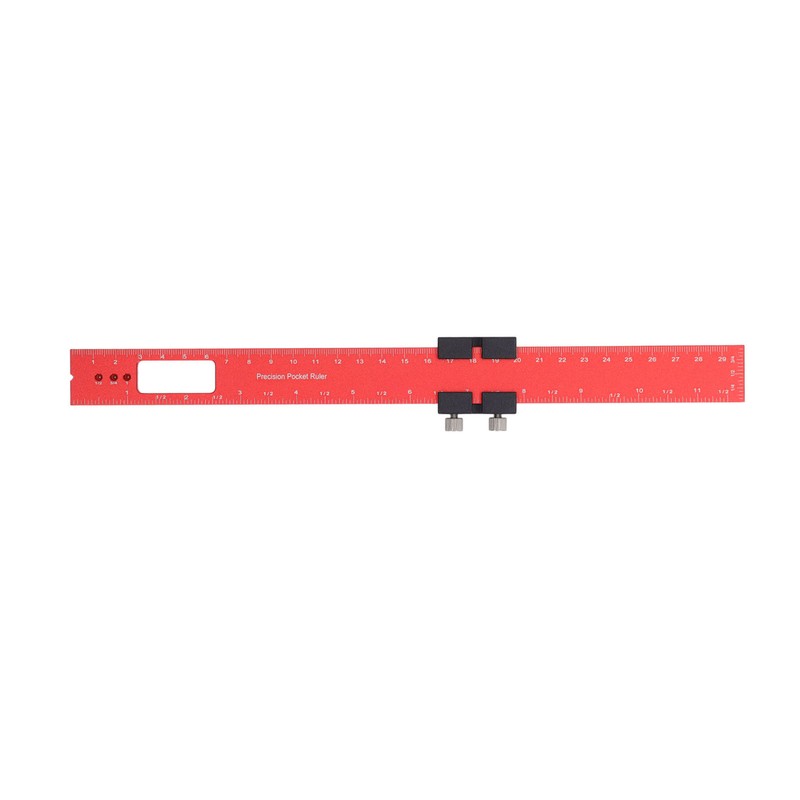 300mm Woodworking Scribing Ruler Aluminum Alloy Woodworking Pocket Slide Stop