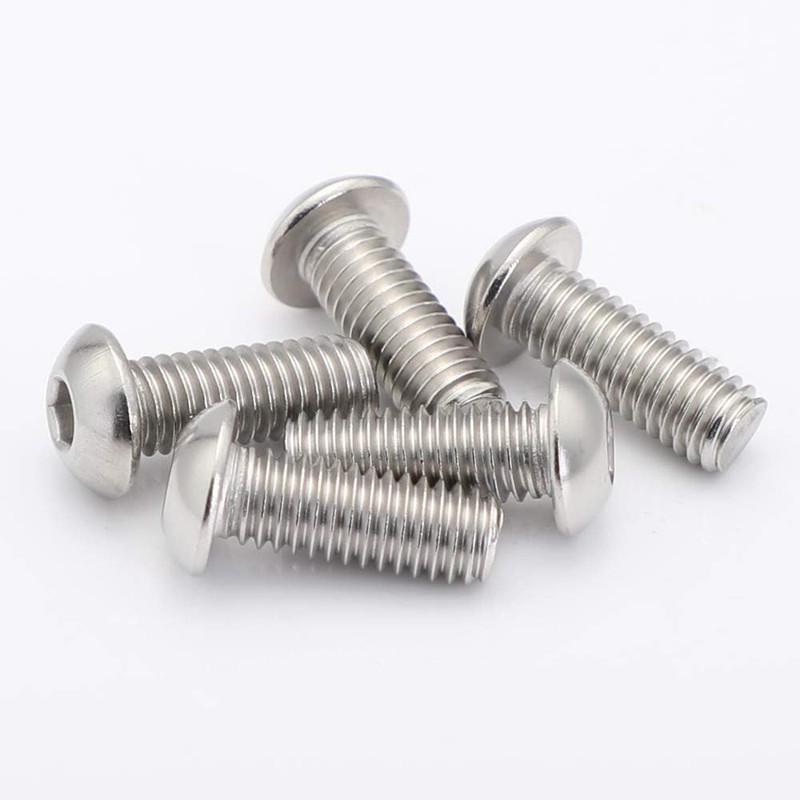 M3x14mm Button Head Screws, 75Pcs M3-0.5x14mm Button Head Socket Cap