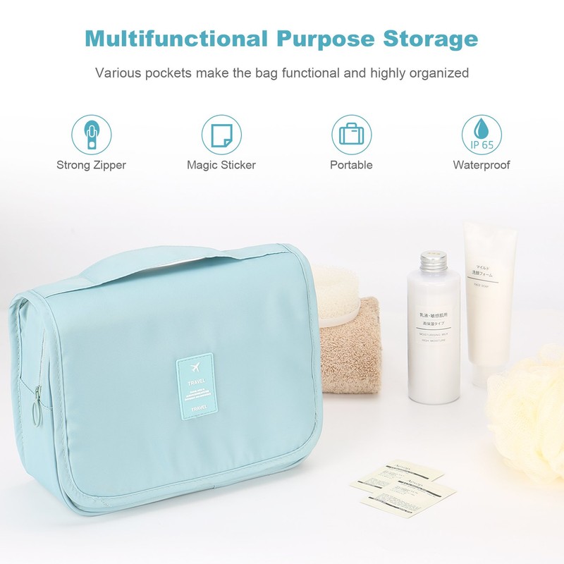 Mossio Hanging Toiletry Bag - Large Cosmetic Makeup Travel Organizer