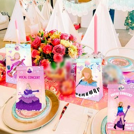 JeVenis Singer Theme Party Party Favor Bags Singer Theme Birthday Party Supplies Bags Kids Candy Treat Bag for Birthday Wedding Bridal Shower