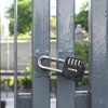 SharkByte Combination Padlock [2.6" Long Shackle] 4-Dial Heavy Duty Combination
