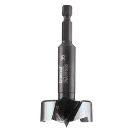 Trend Snappy Forstner 35mm Short Bit for Accurate Hole Drilling, Quick Release System, Carbon Steel, SNAP/FS/35