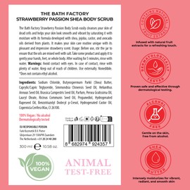 The Bath Factory, Strawberry Shea Body Scrub, 300 g