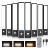 Tnight 8pack Under Cabinet Lighting Wireless,56 LED -3 Color& 7