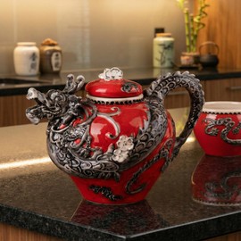 RED DRAGON TEAPOT