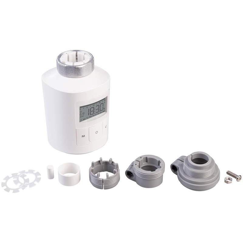 revolt Radiator Thermostats: Set of 3 Programmable Universal Radiator Thermostats,