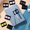 Fsnjcz 8 Pcs Pen Holder for Notebook, Self-adhesive Double Pen