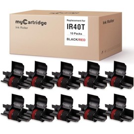 10 Pack MYCARTRIDGE IR40T IR-40T Ink Ribbon Compatible with Calculator Ink Roller IR-40T CP-13 NR-42 Replacement for Canon P170-dh MP11dx P23-dhv Shar