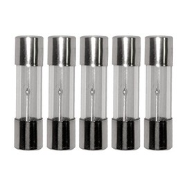 Divine Lighting 5 Qty. GDC 5A Slow-Blow Fuse T5A 250v Glass 5x20mm