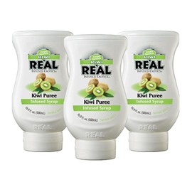 Kiwi Reàl Infused Exotics, Kiwi Puree Infused Syrup, 16.9 FL OZ Squeezable Bottle (Pack of 3)