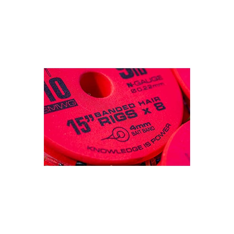 Guru Super MWG 15" Bait Band Hair Rigs Barbless (Size