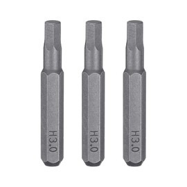 HARFINGTON 3pcs H3.0 Hex Screwdriver Bit 5/32" Hex Shank 28mm Length S2 Steel Magnetic Hexagon Head Screw Driver Bits for Precision Repair