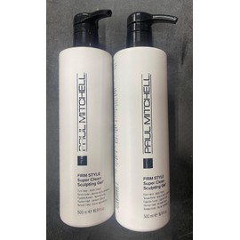 Paul Mitchell Firm Style SUPER CLEAN SCULPTING GEL 16.9 oz.-2 Packs.