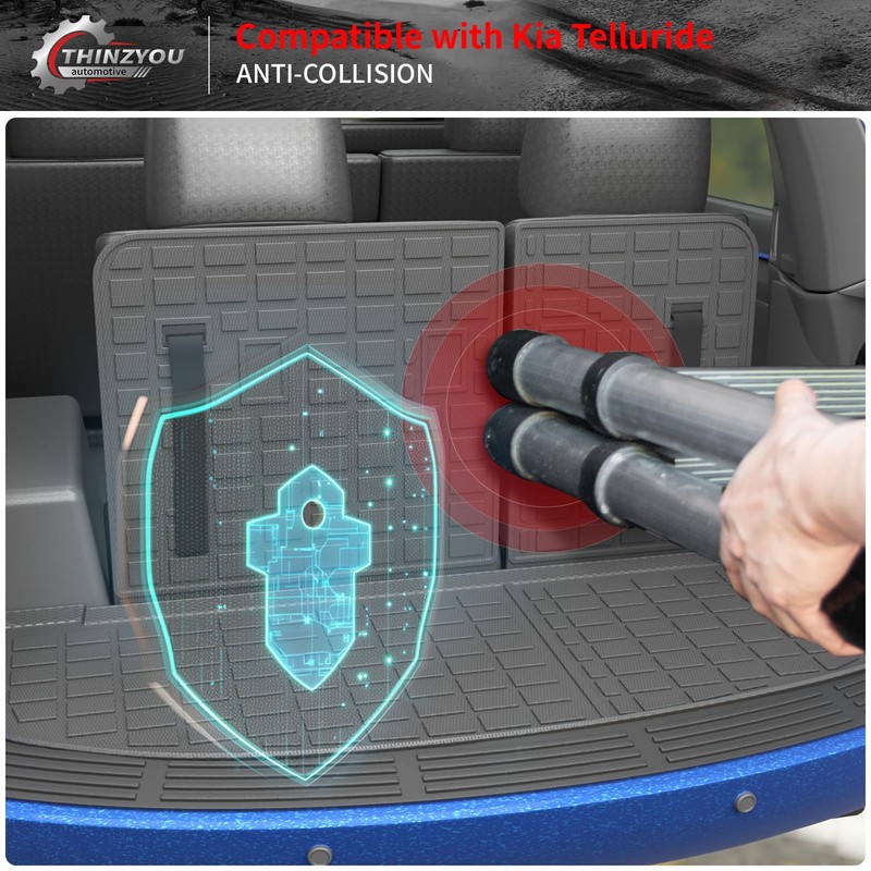 Thinzyou Cargo Mat Compatible with 2020-2025 Kia Telluride Trunk Mat