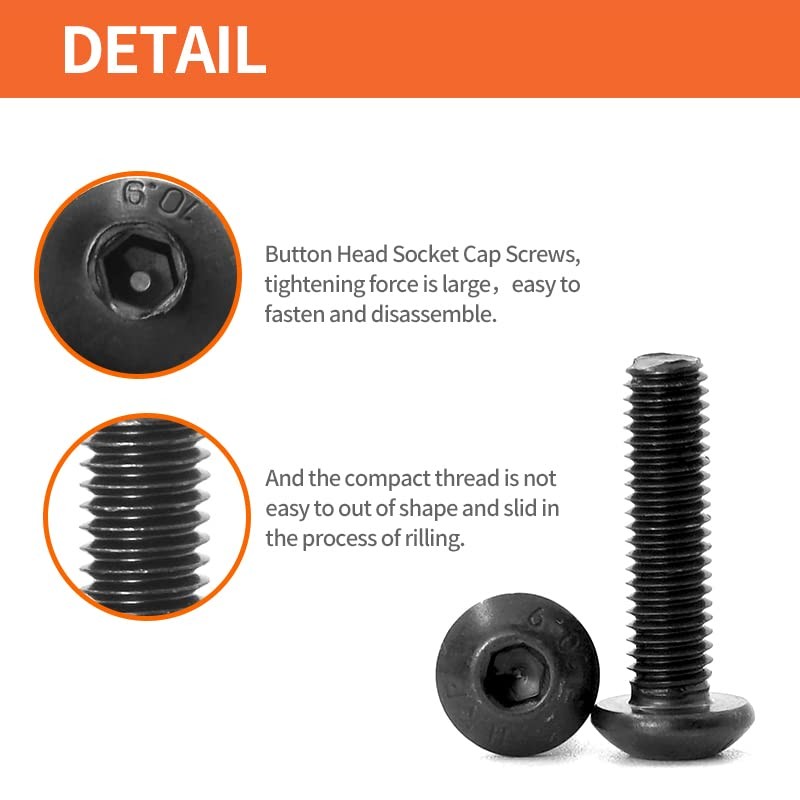 NIULUNBAO M8 x 30mm 35mm 40mm 45mm 50mm Button Head