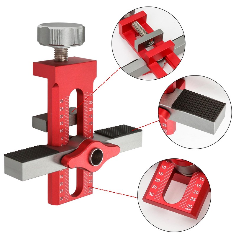 2-in-1 Cabinet Door Handle Mounting Jig Positioning Tool for Installing