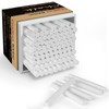 Dustless White Chalk 100PCS, Non-Toxic Classroom Chalks for Teachers &