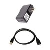 Kircuit Wall Home House AC Power Adapter + USB Extension