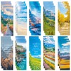 JSRQT Pack of 30 Bookmarks, Bible Verses, Double-Sided Landscape Bookmarks
