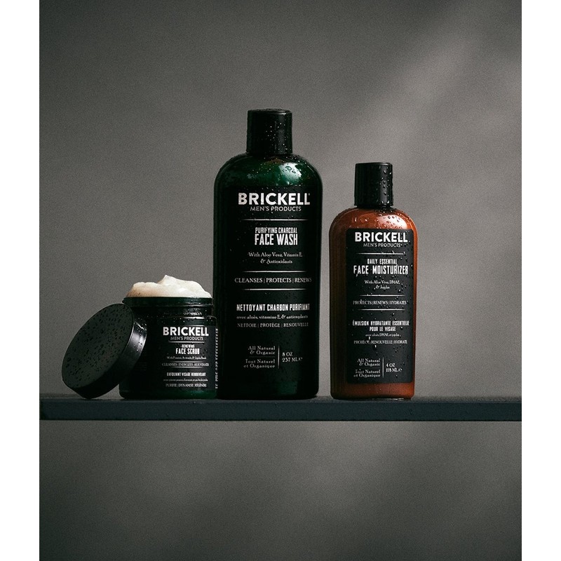 Brickell Men's Daily Advanced Face Care Routine II Scented
