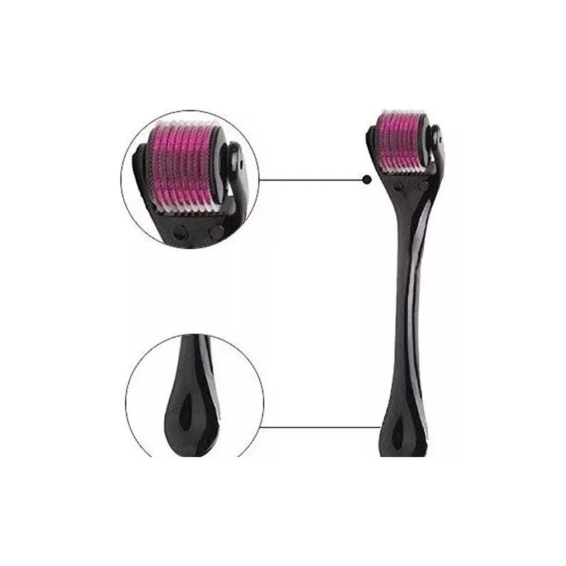 Dermaroller Facial Barba 0.5 Mm Titanio Regenera Colágeno