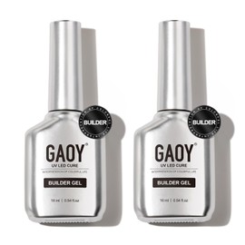 GAOY- 2 piezas de gel constructor transparente de 16 ml para uñas, fortalecedor de uñas en una botella, gel duro para extensiones de uñas, remojo