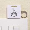 'Alien Spaceship' Keyring Tape Measure/Spirit Level Tool (KM00009721)