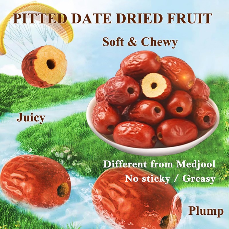 Dried Jujube Dates Pitted Red Date Natural Sweet Chinese 红枣