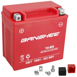 YTX14-BS battery for KYMCO MyRoad 700i Xciting 500Ri 500Ri ABS, 4 Year Warranty