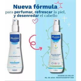 Mustela  Loción Agua Refrescante Cuerpo Y Peinar Cabello Mustela