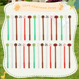 BESARME 30 Pcs Fun Pens, Gel Pen with 3D Sports Ball Toppers