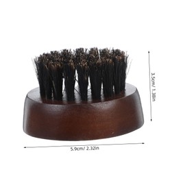 Beavorty Beard Brush for Men Wooden Handle Soft Bristles for Cleaning and Styling Ideal for Travel and Salon Use
