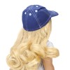 Sophia's Cotton Canvas Baseball Cap with White Stitching and Faux