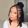 8 Packs Pretwisted Passion Twist Crochet Hair 8 Inch Pre