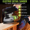 WORKPRO Detail Sander, 13,000 OPM Compact Electric Sander with Dust