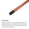PATIKIL 10pcs 12mmx305mm(0.47"x12") Carbon Arc Air Gouging Rods Copper Graphite