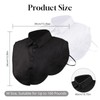 MIHURO 2 Pcs Collars for Women,White & Black Fake Collar,