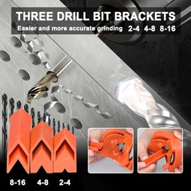 Vislone Multipurpose Electric Drill Bits Grinding Sharpener Wear Resistant Diamond Grinding Blade Sharpening Tool Impact Drill Milling Cutter Grinder