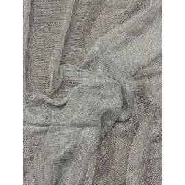 Stretch Metallic Silver Chainmale Fabric BTY, 60” Wide, Cosplay, Costume, DIY