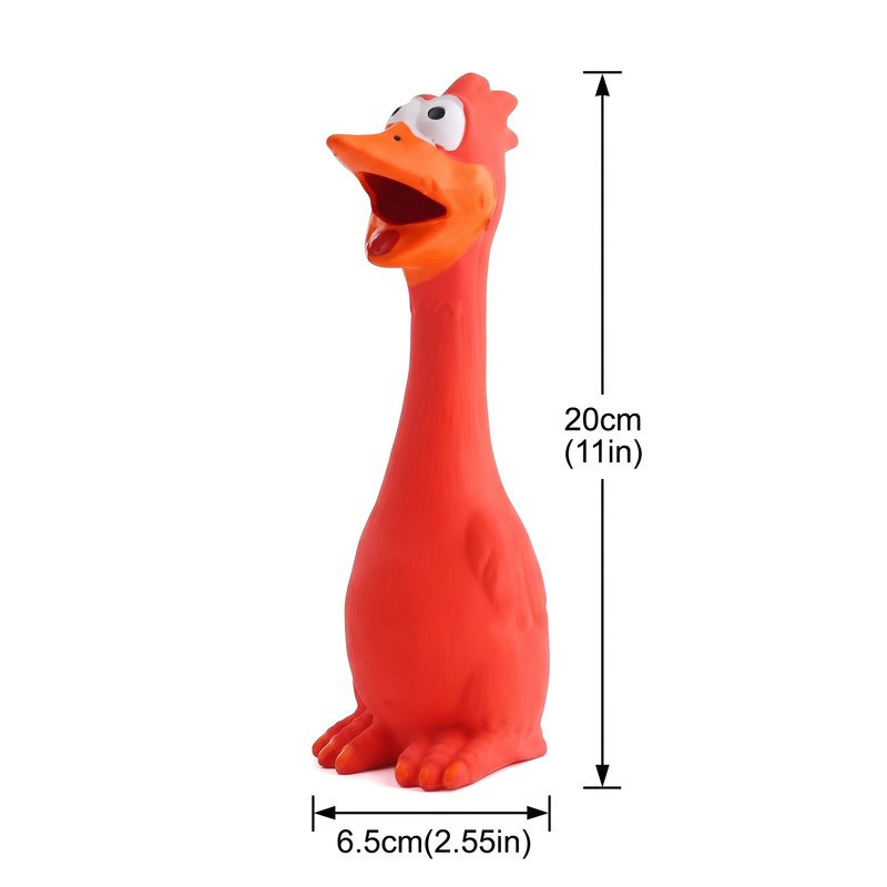 Squeaky Rubber Dog Chew Toy for Play & Training –