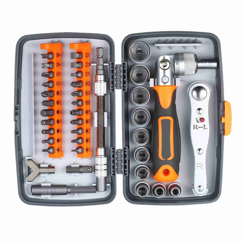 38pc Precision Ratchet Screwdriver Bit Set Magnetic Screwdrivers Kit Electronics