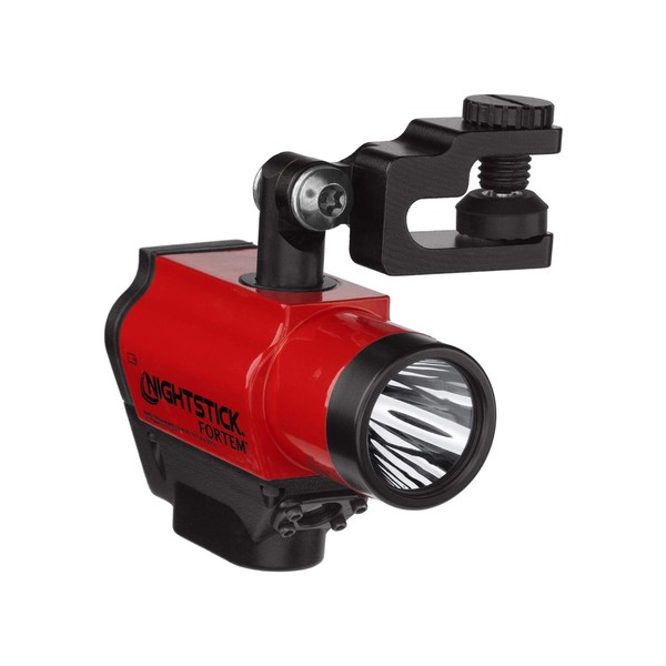 Nightstick Red XPP-5466R Intrinsically Safe Helmet-Mounted Multi-Function Dual-Light Flashlight, One