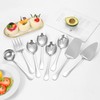 Stainless Steel Serving Utensils,8 Pcs Serving Set with Serving Spoons,Serving