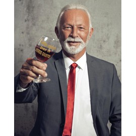 Bombo Glass Glass Crooked Goblet for Retirement - 440ml