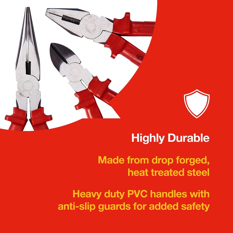 Amtech - Set of Pliers for Trimming and Cutting Wires,