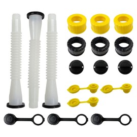 3X Universal Gas Can/Water Jug Spout Kit Replacement Old Style for Blitz, Midwest, for Scepter & More