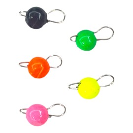 PRO FILSTAR Cheburashka Lead Set 5 x 0.8 g - Jig Heads Set - Drop Shot Lead for Offset Hooks with Pen - Dropshot Fishing Lead - Lead Balls - Cheburashka Rig Weights Set - Jig Head - Jig Set Angel