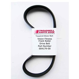 TreadmillPartsZone Replacement Vision Treadmill Model TC175W T9500 Front Roller Drive Belt Part Number 004179-00