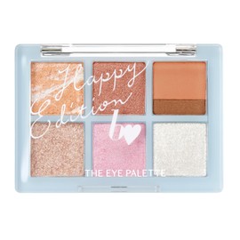 b idol The Eye Palette R 103 Happy Edition 0.2 oz (5.5 g) Eye Shadow 3D Highlighter Gray Pink Purple